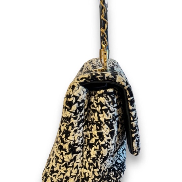 Chanel Tweed Coco Handle Black Tweed Purse - Picture 6 of 8
